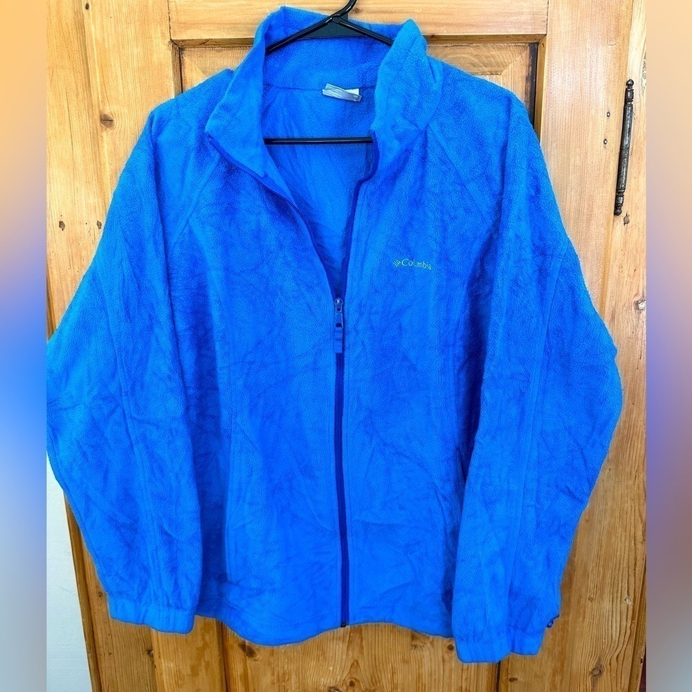 Columbia Men’s Cobalt Blue Zip Up Fleece Size 1X